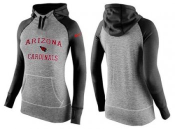 Women's Nike Arizona Cardinals Performance Hoodie Grey & Black