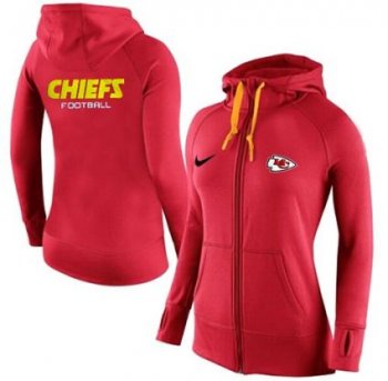 Women's Nike Kansas City Chiefs Full-Zip Performance Hoodie Red