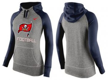 Women's Nike Tampa Bay Buccaneers Performance Hoodie Grey & Dark Blue