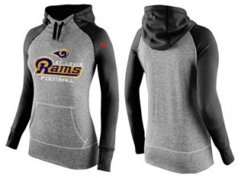 Women's Nike St.Louis Rams Performance Hoodie Grey & Black