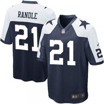 Youth Nike Cowboys #21 Joseph Randle Navy Blue Thanksgiving NFL Jerseys