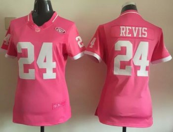 Women's Nike Jets #24 Darrelle Revis Pink Stitched NFL Jerseys