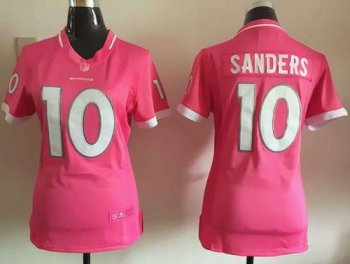 Women's Nike Broncos #10 Emmanuel Sanders Pink Stitched NFL Jerseys