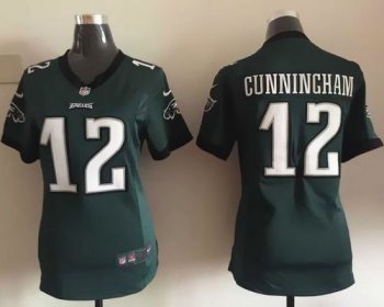 Women's Nike Eagles #12 Randall Cunningham Midnight Green NFL Jerseys