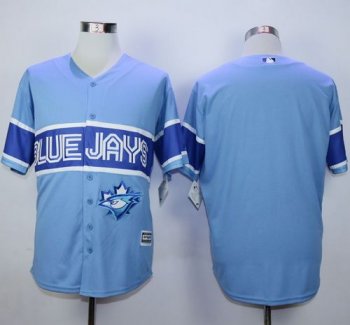 Blue Jays Blank Light Blue Exclusive New Cool Base Stitched Baseball Jersey