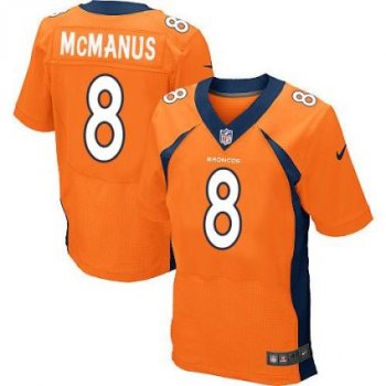 Nike Broncos #8 Brandon McManus Orange Team Color NFL Elite Jersey