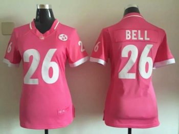 Women's Nike Steelers #26 Le'Veon Bell 2015 Pink Bubble Gum NFL Jersey