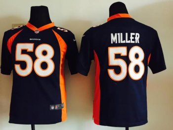 Youth Nike Denver Broncos 58 Von Miller Blue Stitched NFL Jersey