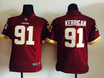 Youth Nike Washington Redskins 91# Ryan Kerrigan Red Stitched NFL Jersey