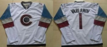 Avalanche #1 Semyon Varlamov White 2016 Stadium Series Stitched NHL Jerseys