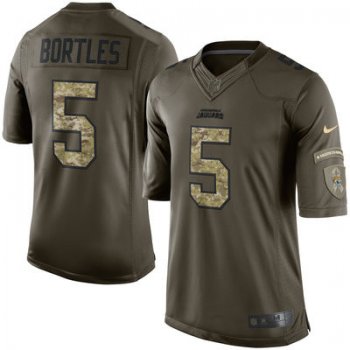 Nike Jacksonville Jaguars #5 Blake Bortles Green Salute To Service Limited NFL Jersey