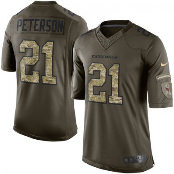 Nike Arizona Cardinals #21 Patrick Peterson Green Salute To Service Limited NFL Jersey