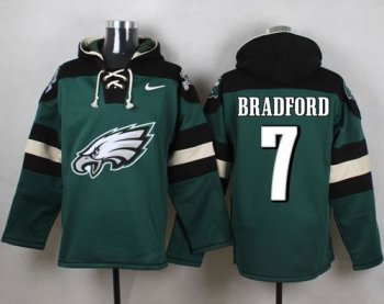 Nike Philadelphia Eagles #7 Sam Bradford Midnight Green Player Pullover NFL Hoodie