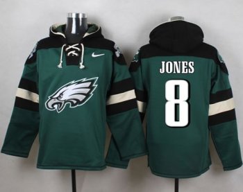 Nike Philadelphia Eagles #8 Donnie Jones Midnight Green Player Pullover NFL Hoodie