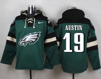 Nike Philadelphia Eagles #19 Miles Austin Midnight Green Player Pullover NFL Hoodie