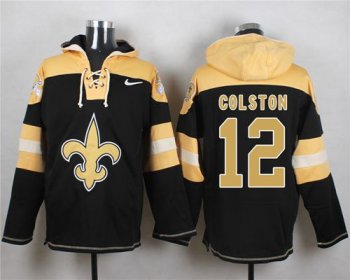 Nike New Orleans Saints #12 Marques Colston Black Player Pullover NFL Hoodie