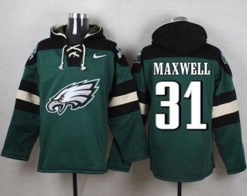 Nike Philadelphia Eagles #31 Byron Maxwell Midnight Green Player Pullover NFL Hoodie