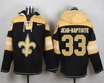 Nike New Orleans Saints #33 Stanley Jean-Baptiste Black Player Pullover NFL Hoodie