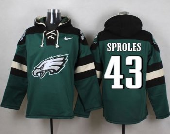 Nike Philadelphia Eagles #43 Darren Sproles Midnight Green Player Pullover NFL Hoodie