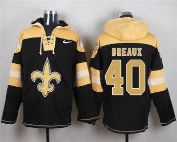 Nike New Orleans Saints #40 Delvin Breaux Black Player Pullover NFL Hoodie