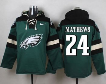 Nike Philadelphia Eagles #24 Ryan Mathews Midnight Green Player Pullover NFL Hoodie