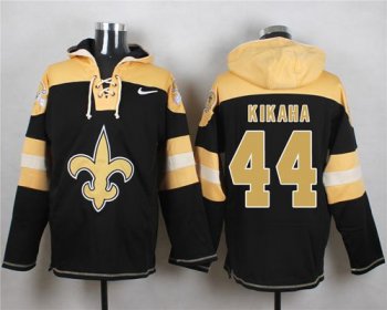 Nike New Orleans Saints #44 Hau'oli Kikaha Black Player Pullover NFL Hoodie