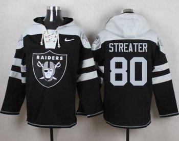 Nike Oakland Raiders #80 Rod Streater Black Player Pullover NFL Hoodie