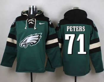 Nike Philadelphia Eagles #71 Jason Peters Midnight Green Player Pullover NFL Hoodie