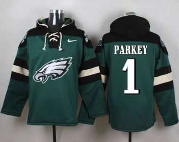 Nike Philadelphia Eagles #1 Cody Parkey Midnight Green Player Pullover NFL Hoodie