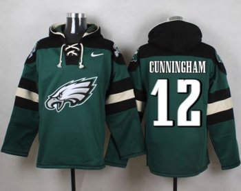 Nike Philadelphia Eagles #12 Randall Cunningham Midnight Green Player Pullover NFL Hoodie