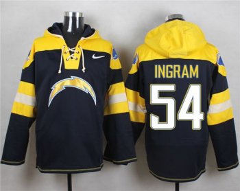 Nike San Diego Chargers #54 Melvin Ingram Navy Blue Player Pullover NFL Hoodie