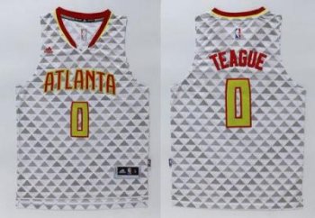 Atlanta Hawks #0 Jeff Teague White Swingman Stitched NBA Jersey