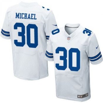 Nike Dallas Cowboys #30 Christine Michael White Men's Stitched NFL Elite Jersey