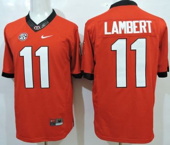 Georgia Bulldogs #11 Greyson Lambert Red Limited Stitched NCAA Jersey