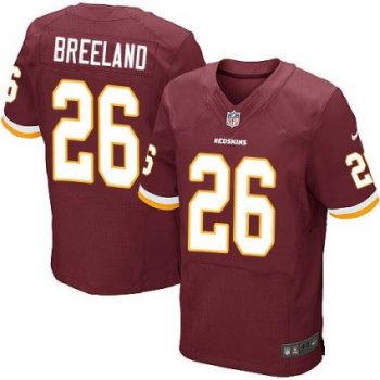 Nike Washington Redskins #26 Bashaud Breeland Burgundy Red Team Color Men's Stitched NFL Elite Jersey