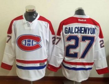 Montreal Canadiens #27 Alex Galchenyuk White Stitched NHL Jersey