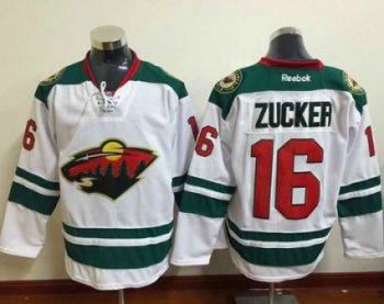 Minnesota Wild #16 Jason Zucker White Stitched NHL Jersey