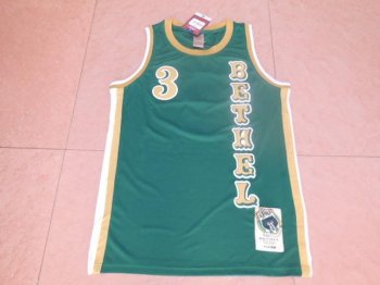 Philadelphia 76ers #3 Allen Iverson Green Bethel High School Stitched NBA Jersey