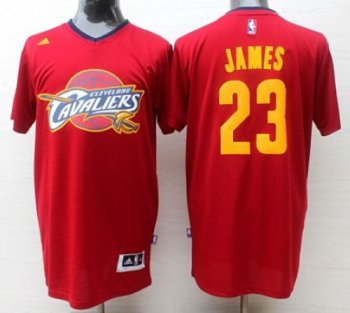 Cleveland Cavaliers #23 LeBron James Red Short Sleeve Fashion Stitched NBA Jersey