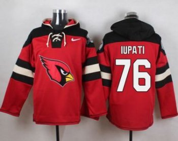 Nike Arizona Cardinals #76 Mike Iupati Red Player Pullover NFL Hoodie