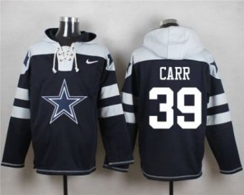 Nike Dallas Cowboys #39 Brandon Carr Navy Blue Player Pullover NFL Hoodie