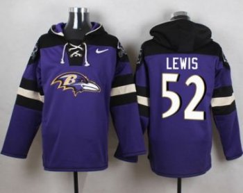 Nike Baltimore Ravens #52 Ray Lewis Purple Player Pullover NFL Hoodie