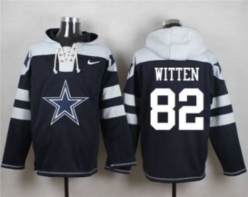 Nike Dallas Cowboys #82 Jason Witten Navy Blue Player Pullover NFL Hoodie