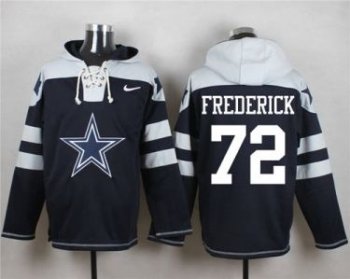 Nike Dallas Cowboys #72 Travis Frederick Navy Blue Player Pullover NFL Hoodie