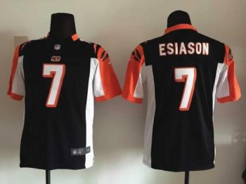 Youth Nike Cincinnati Bengals 7 Boomer Esiason Black NFL Jerseys