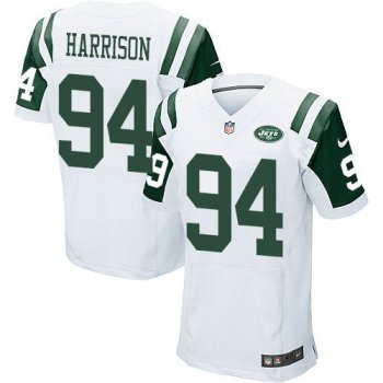 Nike Jets #94 Damon Harrison White Men's Stitched NFL Elite Jersey