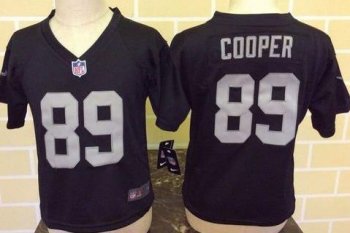 Toddler Nike Raiders #89 Amari Cooper Black Team Color Stitched NFL Elite Jersey