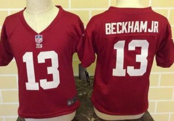 Toddler Nike Giants #13 Odell Beckham Jr Red Alternate Stitched NFL Elite Jersey