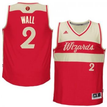 Washington Wizards #2 John Wall Red 2015-2016 Christmas Day Stitched NBA Jersey