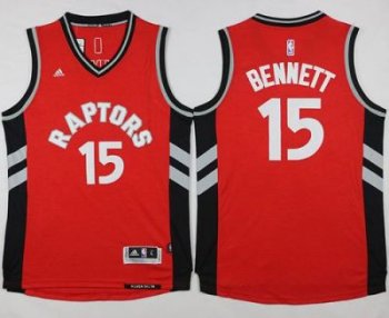 Toronto Raptors #15 Anthony Bennett Red Stitched NBA Jersey